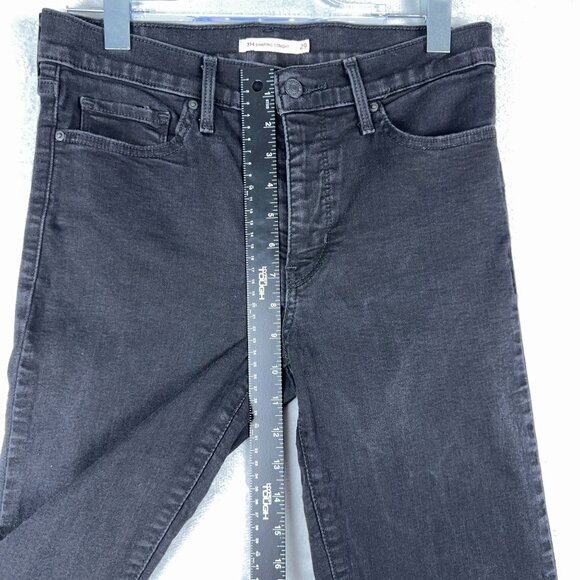 Levi Strauss & Co. 314 Shaping Straight Jeans Womens Denim Black Size 29 - Picture 7 of 10